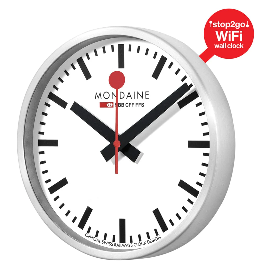 stop2go Wi-Fi Wall Clock, 25 cm - Image 4