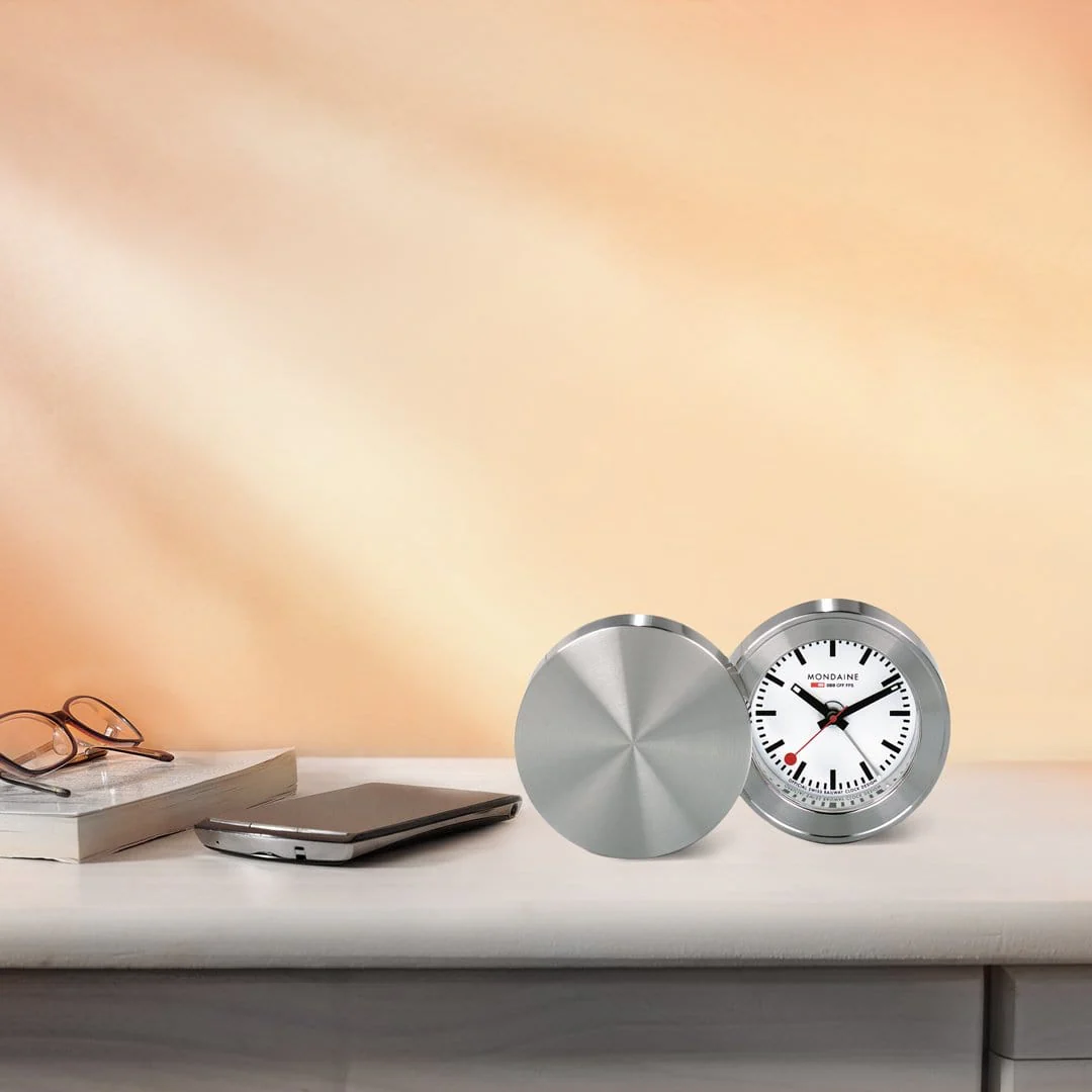 Silver Coloured Table and Alarm clock, 5 cm - Image 3