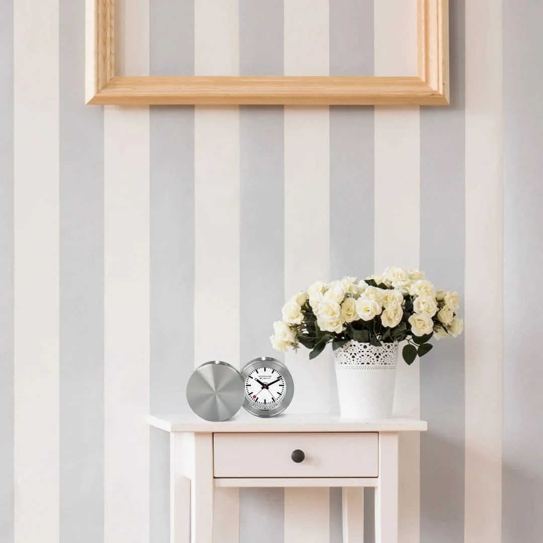 Silver Coloured Table and Alarm clock, 5 cm - Image 4