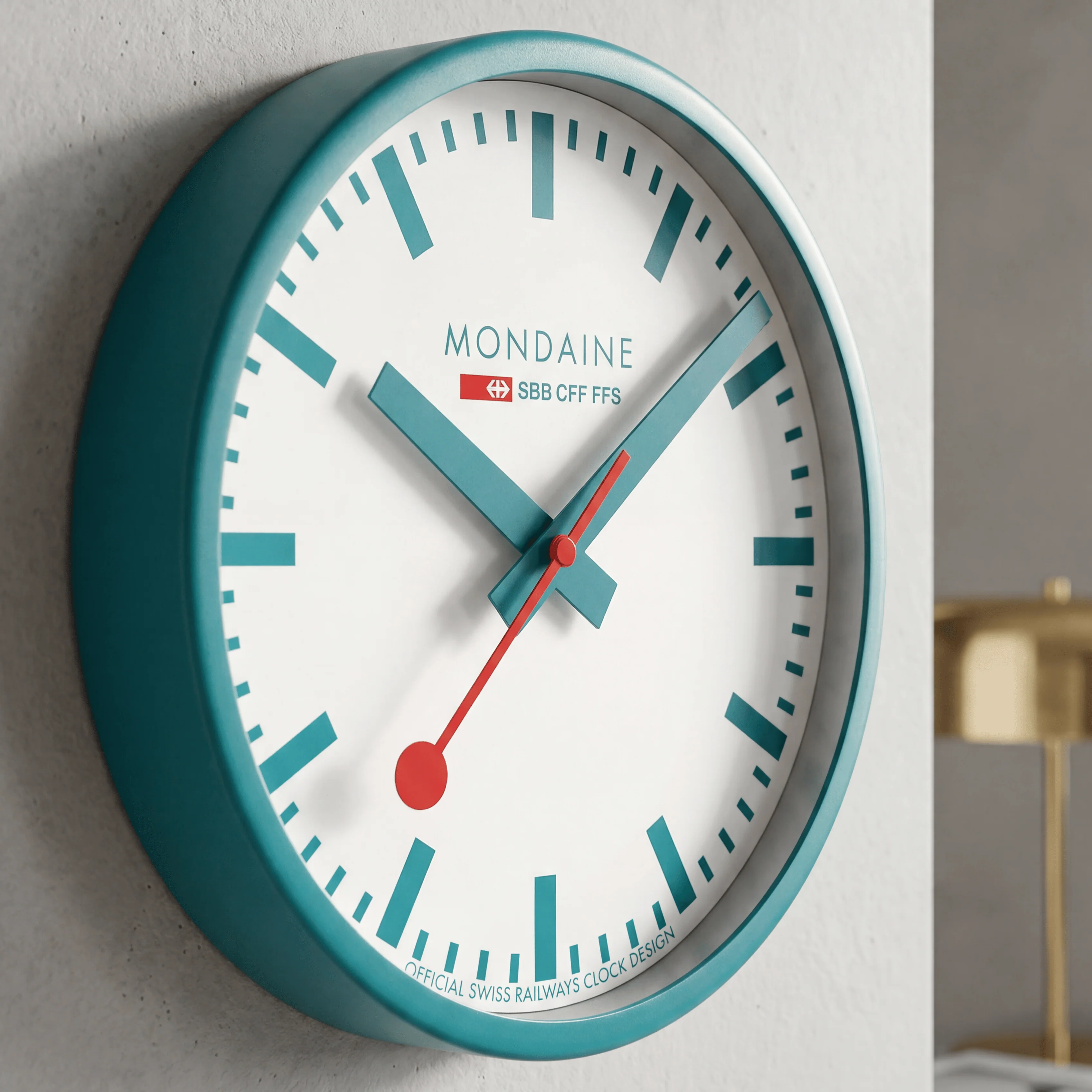 Teal Limited Edition Wall Clock, 25 cm - Image 6