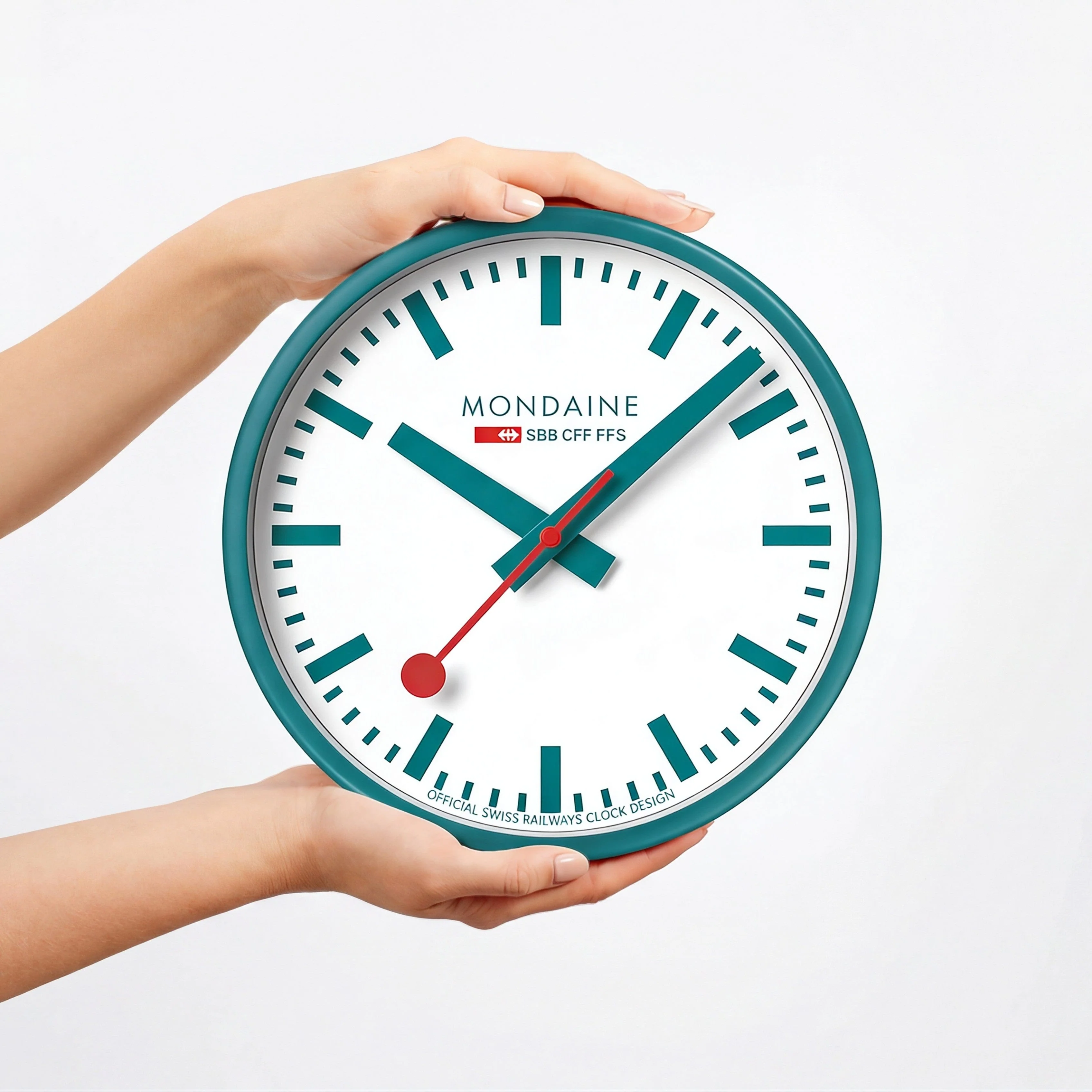 Teal Limited Edition Wall Clock, 25 cm - Image 8