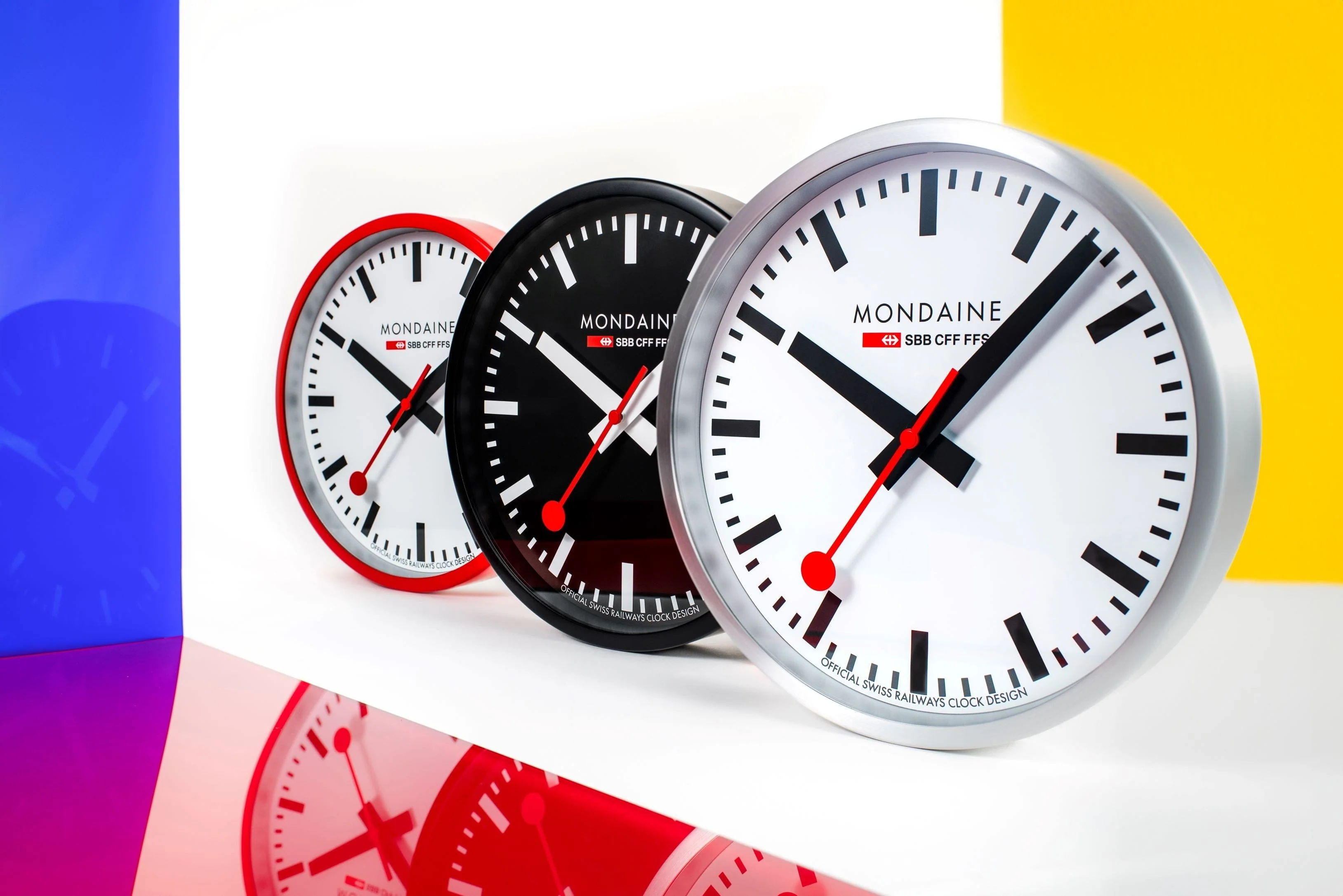Black Wall clock, 25 cm - Image 3