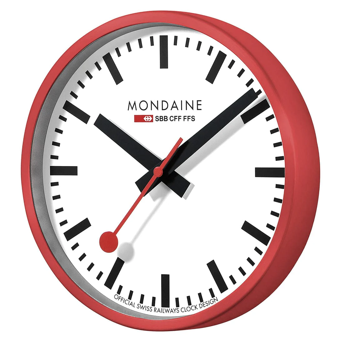 Red Wall Clock, 25 cm - Image 6