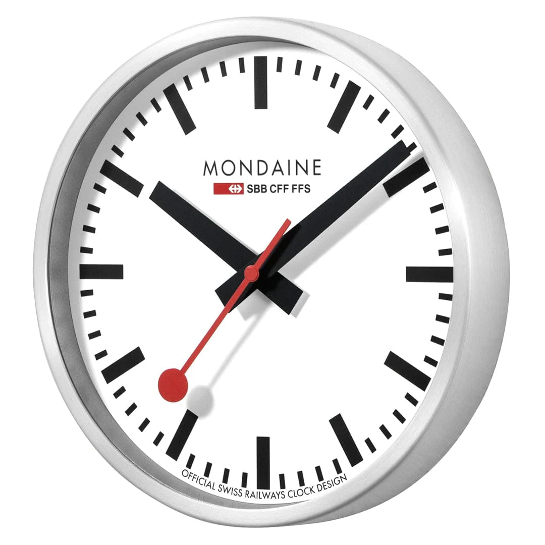 Silver Coloured Wall Clock, 25 cm - Image 6
