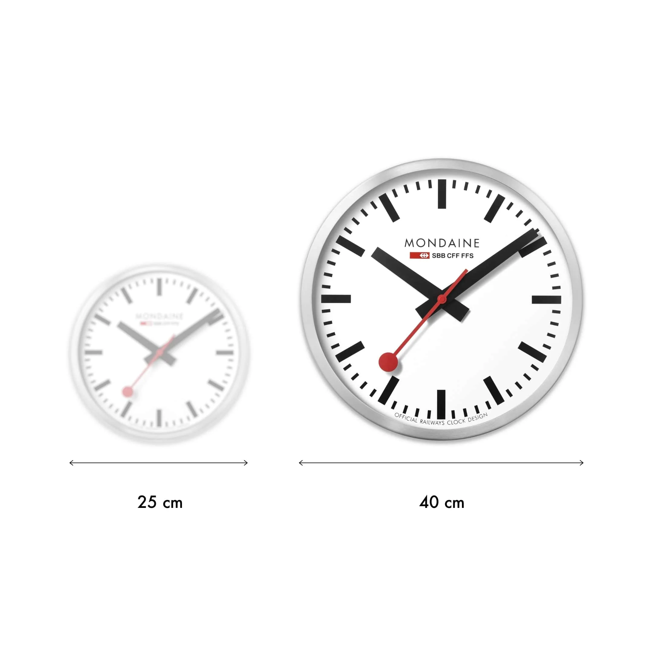 Silver Coloured Wall Clock, 40 cm - Image 3