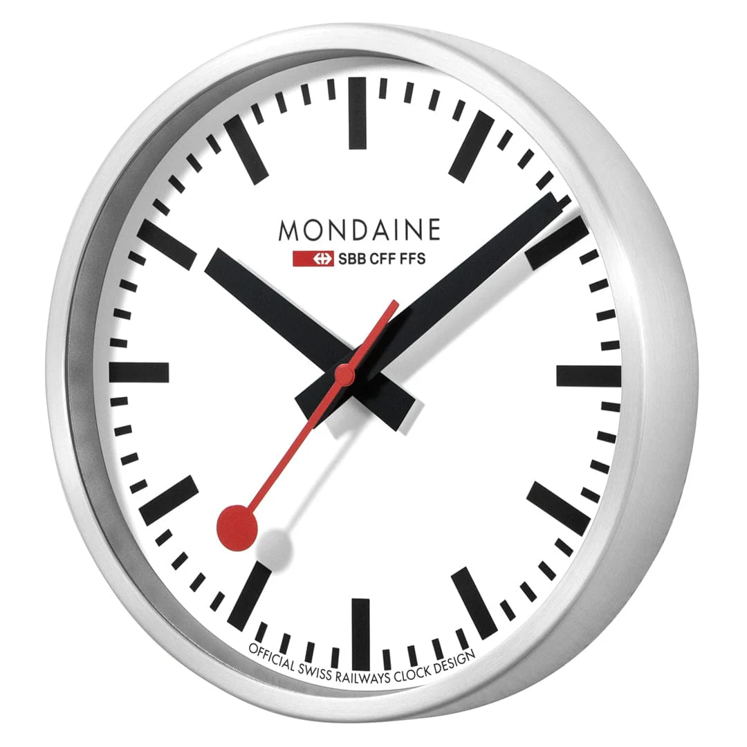 Silver Coloured Wall Clock, 40 cm - Image 6