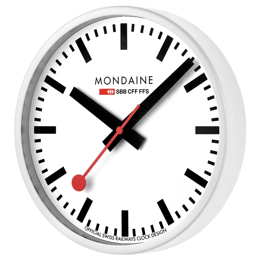 White Wall Clock, 25 cm - Image 6